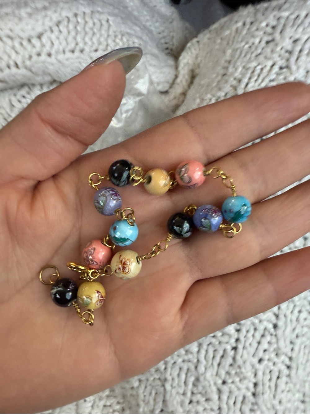 Assorted Multicolor Beaded Anklets - Picture 15 of 16